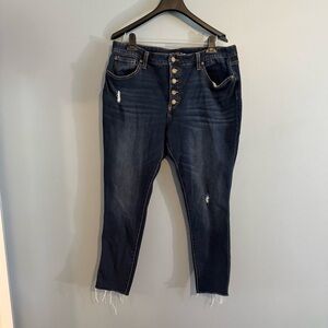 High Rise Blue Jeans